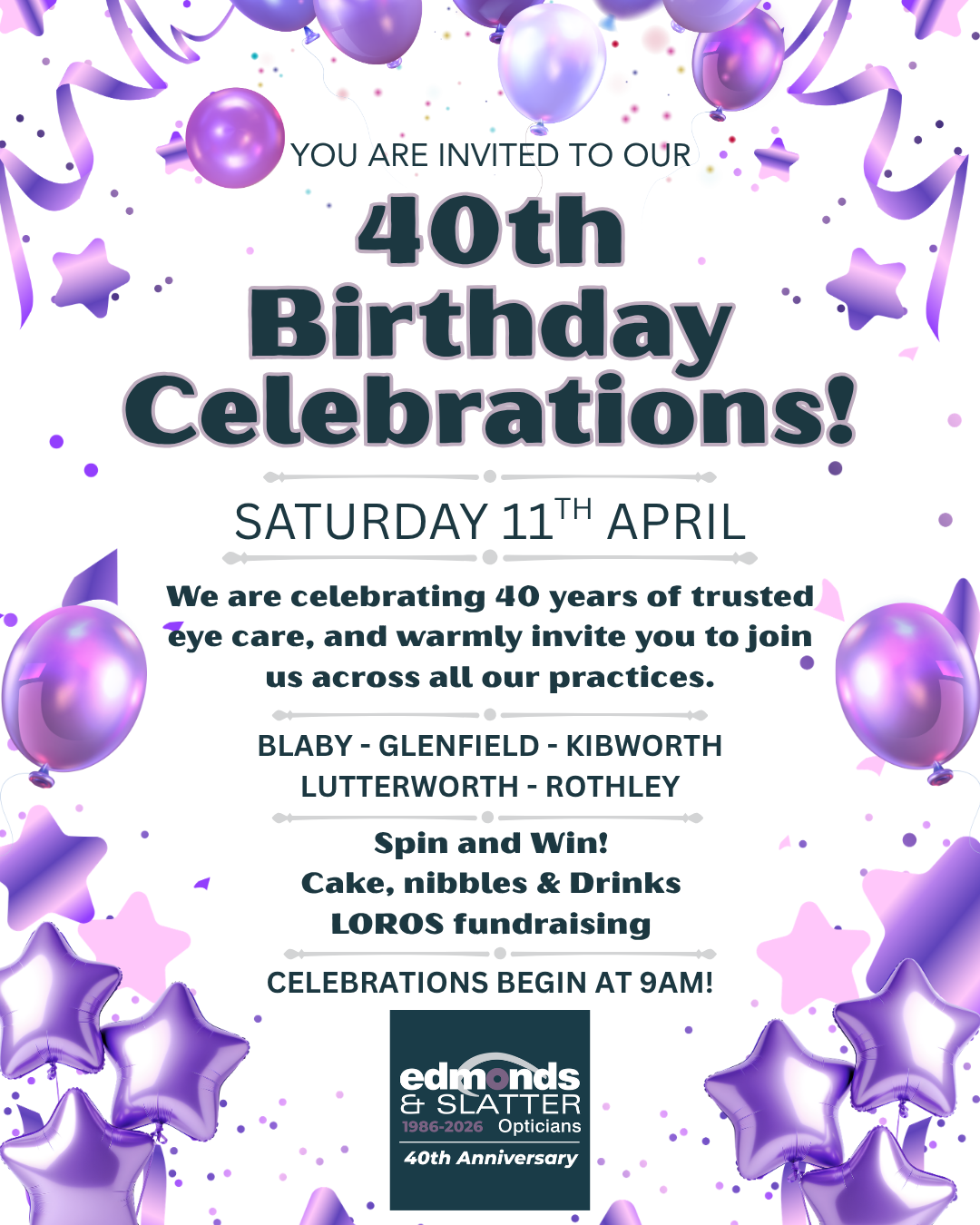 40th Birthday Celebrations!